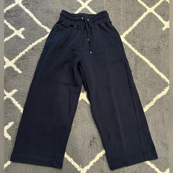 Frame Wide Leg Sweatpants Dark Navy - Picture 1 of 7